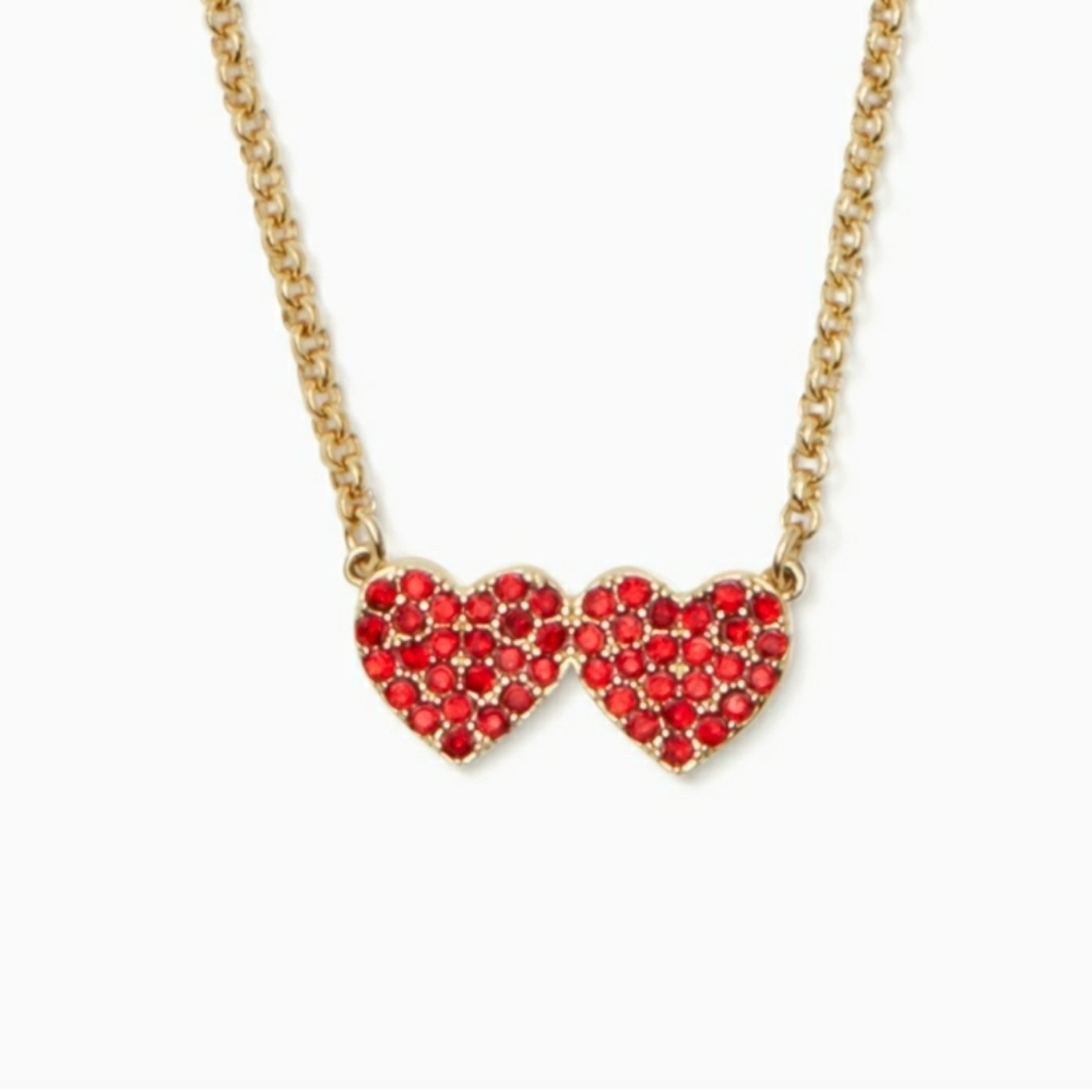 Kate spade double heart 💕 necklace, GREAT VALENTINES GIFT